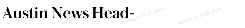 Austin News Head字体转换 Austin News Head字体转换
